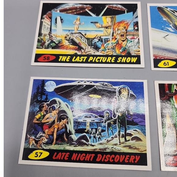 1994 Topps Mars Attacks 56-66 - 11 Cards Unpublished - Picture 5 of 16